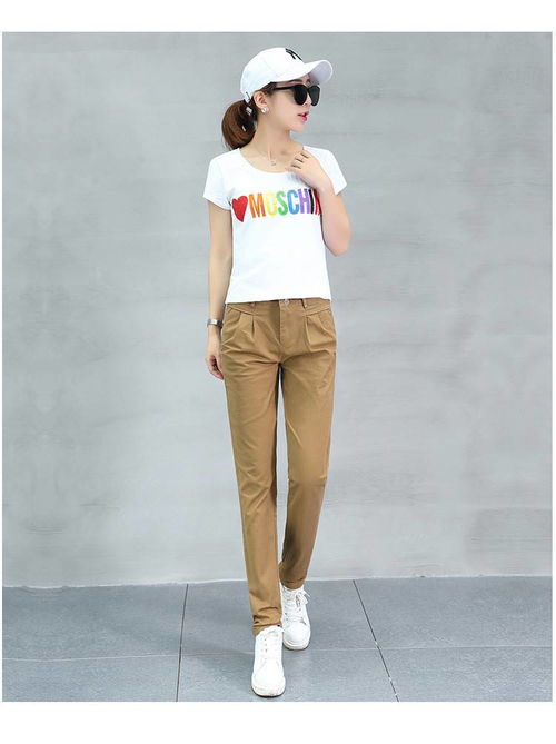 施悦名 2020春季新款韩版直筒女裤 百搭显瘦，定义休闲新风尚